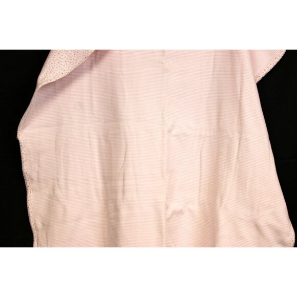 Carters Baby Girl Blanket Pink Stripes Calico Flowers 30" Stroller Car Seat Swad - Picture 4 of 12